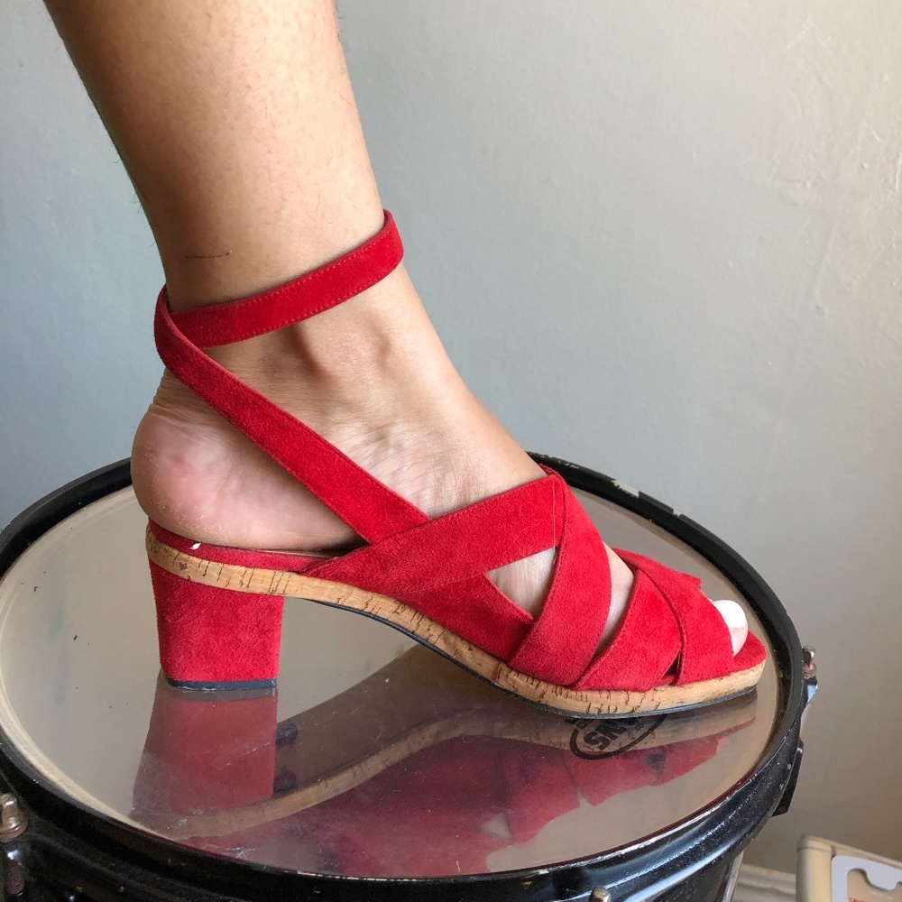 Tomato girl summer shoes vintage 80s size 7.5